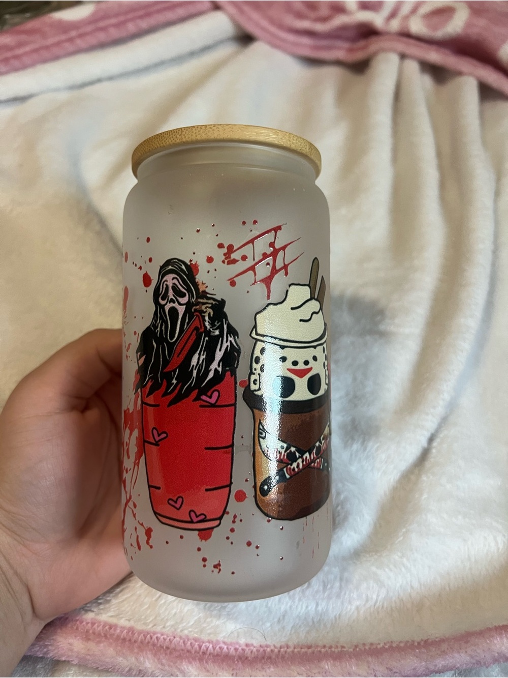 Halloween Horror CharacterGlass Cup - Scary Movies